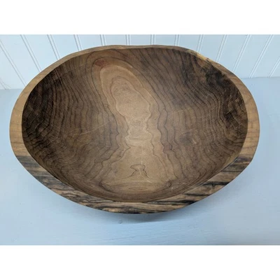 Clarendon Hardwood Bowls Vermont Wood Salad Bowl 13 inches Wooden Decorative - Image 1 of 4