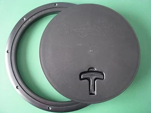 (8)-Ice Shack Shanty Fishing Fish House Fishouse Hole Cover Round Trim - Picture 1 of 3