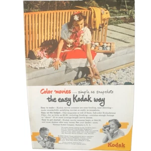 Vintage 1951 Kodak Color Movies Simple as Snapshots Ad Advertisement - Picture 1 of 4