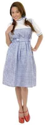 Dorothy Long Dress Classic Wizard of Oz Fancy Dress Halloween Teen Adult Costume - Image 1 of 2