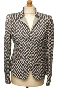 ARMANI COLLEZIONI JACKET LINEN SILK UK 10 US 8 EU 36 FR 38 IT42 MADE IN ITALY - Picture 1 of 7