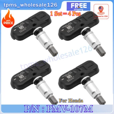 4x Sensor de presión de neumáticos nuevo para Honda CR-V Accord para PMV-107M 42753-SWA-A53 Foto 1 de 4