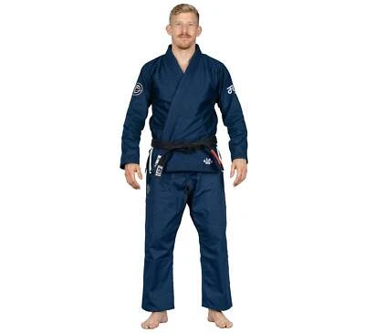Fuji Flow Tech Breathable Mens Brazilian Jiu Jitsu Gi JiuJitsu BJJ - Navy Blue - Image 1 of 4