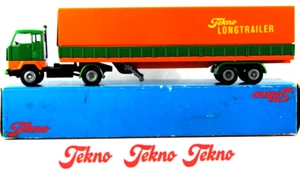 TEKNO 1:50 VOLVO F88 / F89 Truck & Metal TILT Trailer in LONGTRAILER Livery MIB - Picture 1 of 18