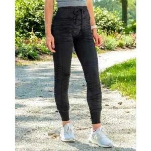 Agogie Resistance Pants +20 Womens size PXXL Black Drawstring Waist Ruched Legs - Picture 1 of 10