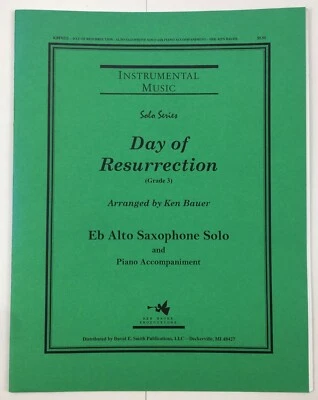 Day of Resurrection Alto Saxophone Solo Piano Accompaniment Sheet Music Grade 3 - Image 1 of 4