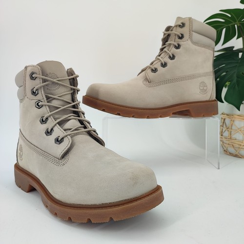 Timberland stivali da donna in pelle di tiglio e tortora misura 8 5