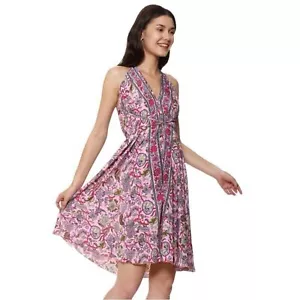 Sun Dress Women’s One Size Pink Boho Tassle Beach Swim Coverup Sundress B3 - Picture 1 of 6