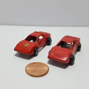 Vintage Lot 2 Different Tootsie Toy Red Ferrari 308 2" Diecast - China - Picture 1 of 9