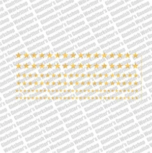 GINFRITTER WWII US YELLOW STAR 1:100 SCALE (15mm SCALE) WATERSLIDE DECAL - Picture 1 of 2