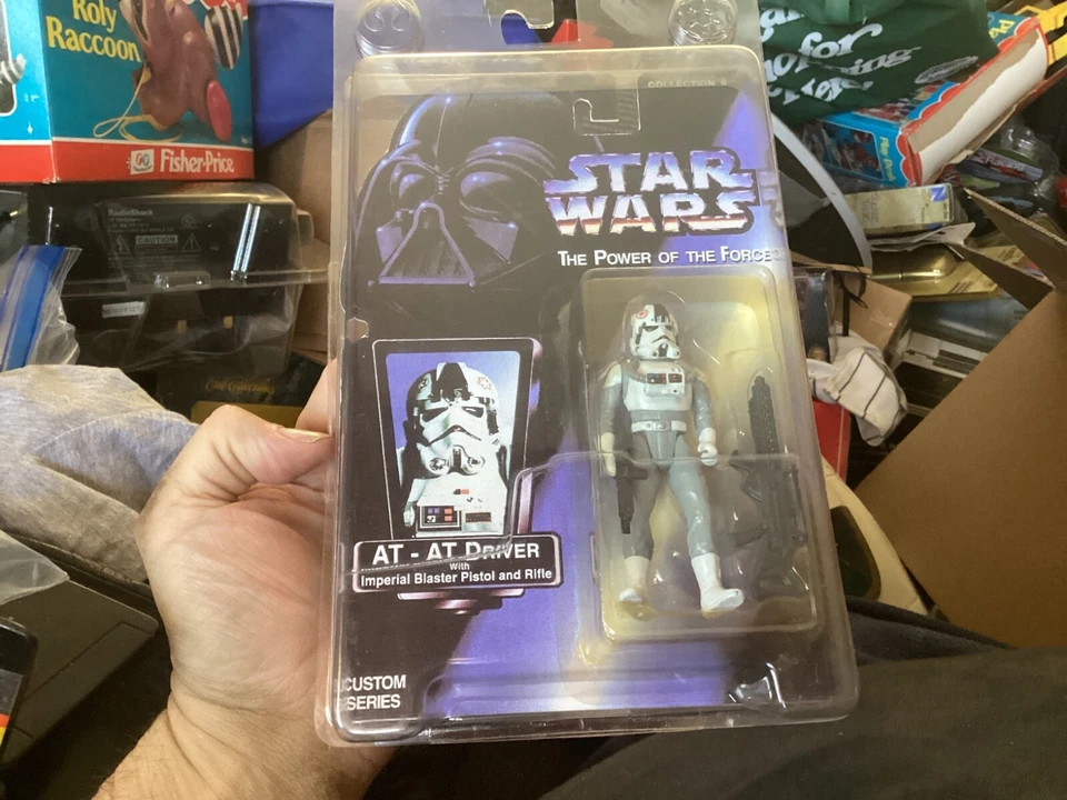 Star Wars AT-AT Driver en tarjeta personalizada con protector Foto 1 de 2