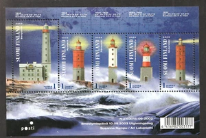 2003 Suomi Finland Sc# 1197 Miniature Sheet, Lighthouses. MNH Cv$15 - Picture 1 of 1