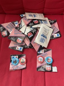 1991 JKA Star Baseball Buttons 22 Packs, 2 Opened MLB Griffey McGwire Canseco