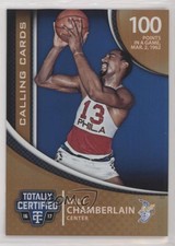 2016 Panini Totally Certified Calling Cards Mirror /25 Wilt Chamberlain #41 HOF