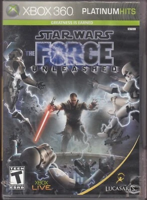 Xbox 360 - STAR WARS The Force Unleashed - Platinum Hits - Complete w/ Manual - Image 1 of 2