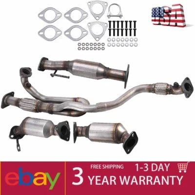 Fits GMC Acadia 3.6L All Three Catalytic Converters & Flex Pipe 2009 2010-2017  Foto 1 de 4