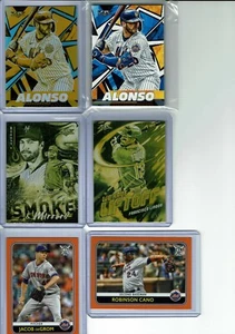 Set squadra Topps Fire Baseball New York Mets 2021 (6) carte base +++ - Foto 1 di 2