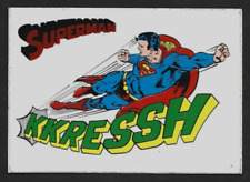 1970's Dutch SUPERMAN KKRESSH Sticker DC Super Heroes