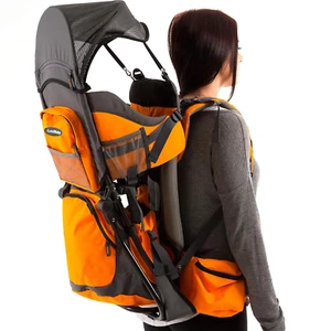 Comfortable Hiking Baby Carrier Backpack with Diaper Pad & Sun/Rain Hood - Picture 1 of 12