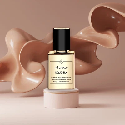 NUEVA Base Liquid Silk Mate Larga Duración SPF25-Ligera | Tonos Medianos Foto 1 de 4