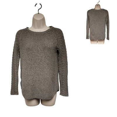 Suéter Ann Taylor Loft Bronceado Tejido Mangas Largas Talla MP Foto 1 de 4