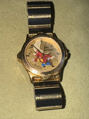 RELOJ MUSICAL ARMITRON YOSEMITE SAM DÉCADA DE 1990 CUARZO WARNER BROS ULTRA RARO Foto 1 de 4