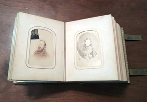 CDV & Tintype Photo Album Carte de Visite Antique American Photographs NYC - Picture 1 of 22