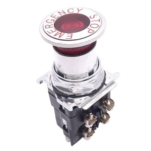 Eaton 10250T589C53-3 Illuminated Push/Pull E-Stop Button, ø30.5mm, 2NC, 600V Max - Picture 1 of 9