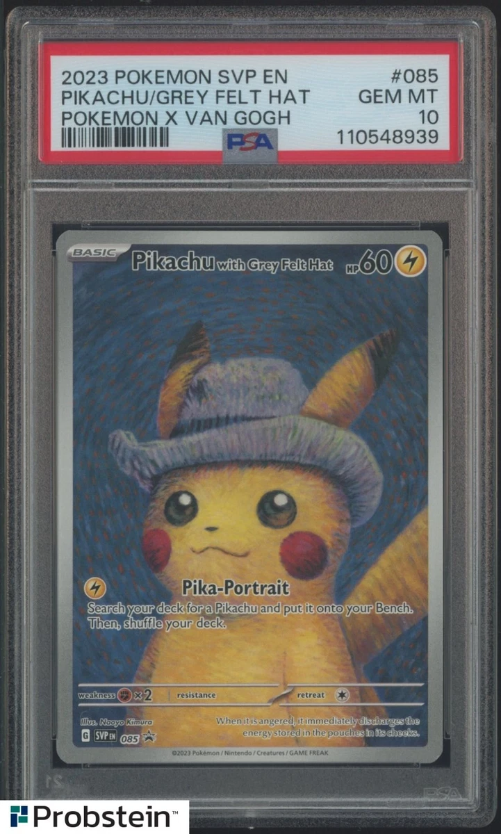 Pikachu with Gray Felt Hat ポケモンカード Pikachu with Grey Felt Hat x Van Gogh 085 Promo S&V Pokémon PSA 10