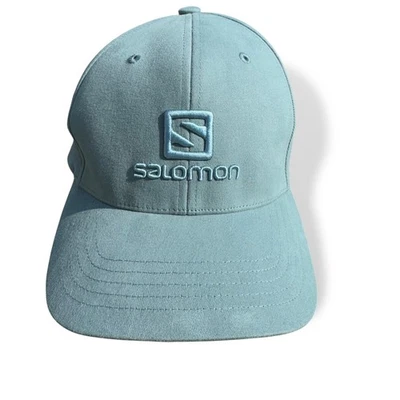 Salomon Hat Cap Snap Back Blue Embroidered Outdoor Athletic Running Mens - Image 1 of 4