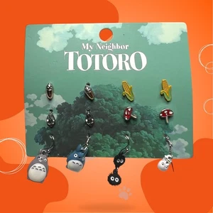 Studio Ghibli My Neighbor Totoro Ohrstecker und Haken Ohrring Set - Bild 1 von 2