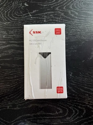 SSK M.2 SSD Enclosure SHE-C325 Pro NVMe/SATA USB 3.2 GEN2 - Image 1 of 2