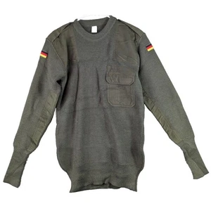Maglione tedesco Sturm Commando uomo verde medio misto lana toppa maglia outdoor - Foto 1 di 11