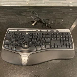 Microsoft Natural Ergonomic Keyboard 4000 v1.0 KU-0462 USB Wired - Picture 1 of 16