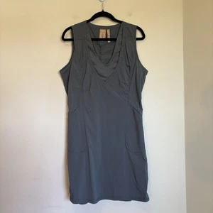 Indygena Womens LIIKE Dress XL Gray Outdoor Wicks Moisture UPF 50 Quick Dry - Imagen 1 de 8