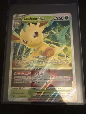 Pokemon Tcg Leafeon Vstar Swsh195 Jumbo Oversized Card Toploader - Image 1 of 2
