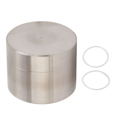 L Stainless Steel Sealing Case Tea Leaf Canister Container Can Mini Portabl OU - Image 1 of 4