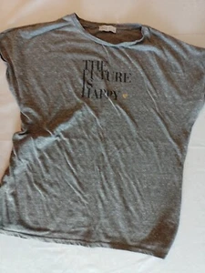 Ladies Top Papaya Size 12 Cap Sleeve Grey 18731 - Picture 1 of 12