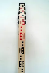 5 m meter 5-sections Aluminium Survey Staff Grade Rod For Laser Land Surveying - Picture 1 of 10
