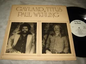 Gayland Titus & Paul Wehling self-titled 1976 US private LP St Louis folk rock - Bild 1 von 2