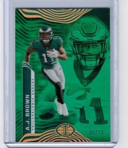 2022 Panini Illusions A.J. Brown Green Base #'ed 06/10 - Picture 1 of 1