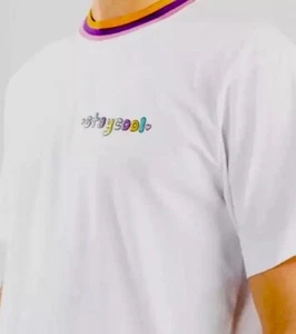 StaycoolNYC Hearts Tee NWT Classic Letter Logo Cotton T-shirt Tee White M P$50 - Picture 1 of 6