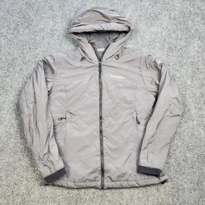 Simms MidCurrent Jacket Womens Medium Gray Insulated Puffer Coat Fly Fishing - Picture 1 of 9