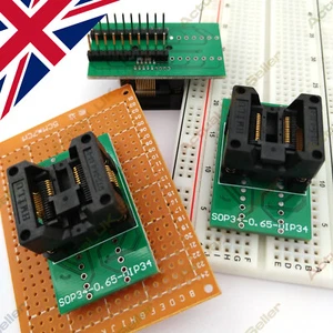 🇬🇧 SMT SMD SSOP/TSSOP test socket to DIP adapter/breakout, fits ZIF/breadboard - Picture 1 of 4