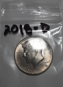 2018-D Kennedy Half Dollar. - Picture 1 of 3