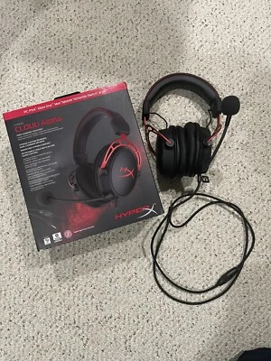 HyperX Cloud Alpha Red Over the Ear Pro Gaming Headset - Image 1 of 4