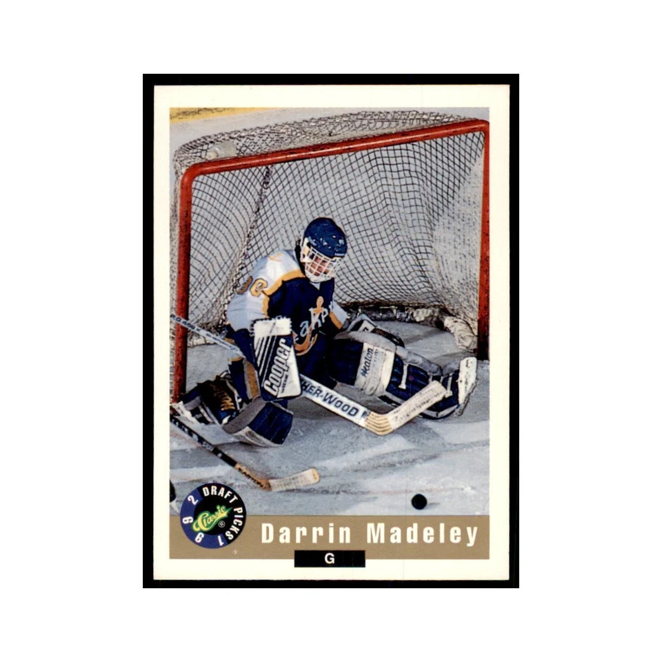 1992 Classic Draft Picks Darrin Madeley Hockey Cards #65 - Image 1 of 3