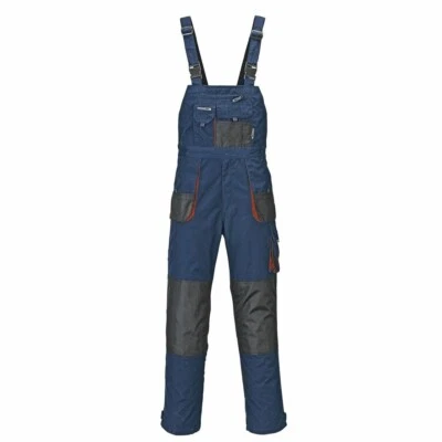 TERRATREND-JOB TERRATREND JOB 3229 Herren Arbeitshose Latzhose Marine Schwarz Gr. 52