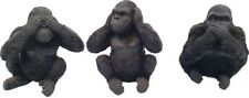 Figurendiscounter Gorilla 13x12x14cm Polyresin wetterfest Dekofigur