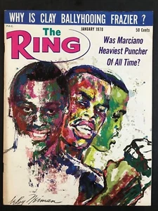 The Ring Boxing Magazine January 1970 LeRoy Neiman Cover - Picture 1 of 2